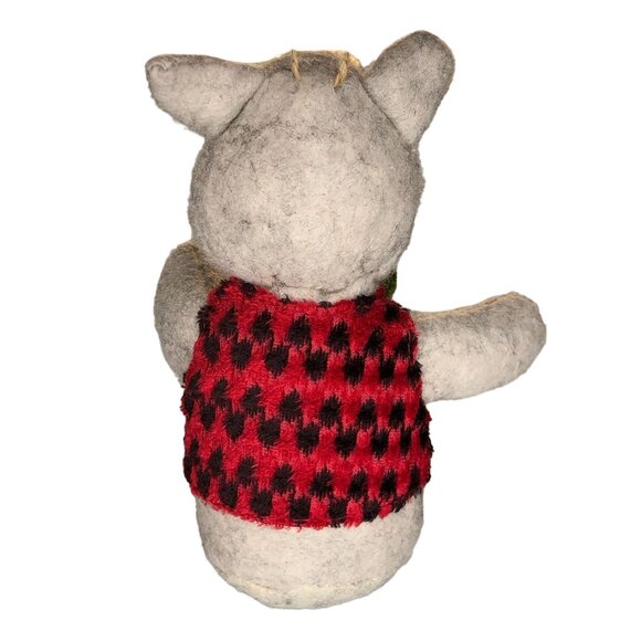 Christmas Ornament Stuffed Animal Plush Bowtie Mole Mouse Holiday Tree Wreath De - Picture 6 of 8